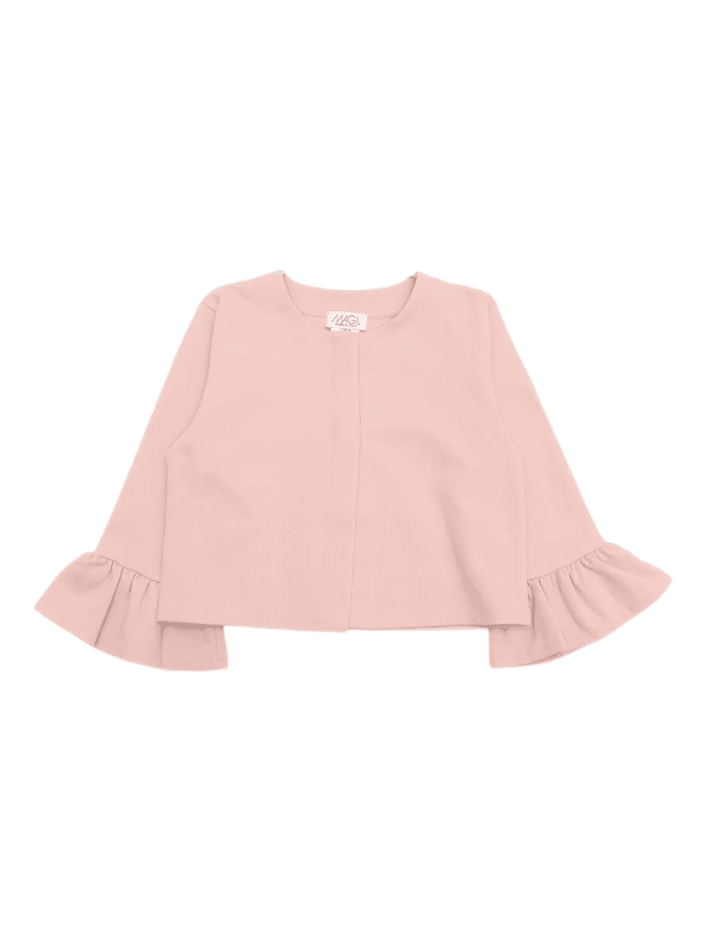 flounce-sleeve cropped jacket - Image 1