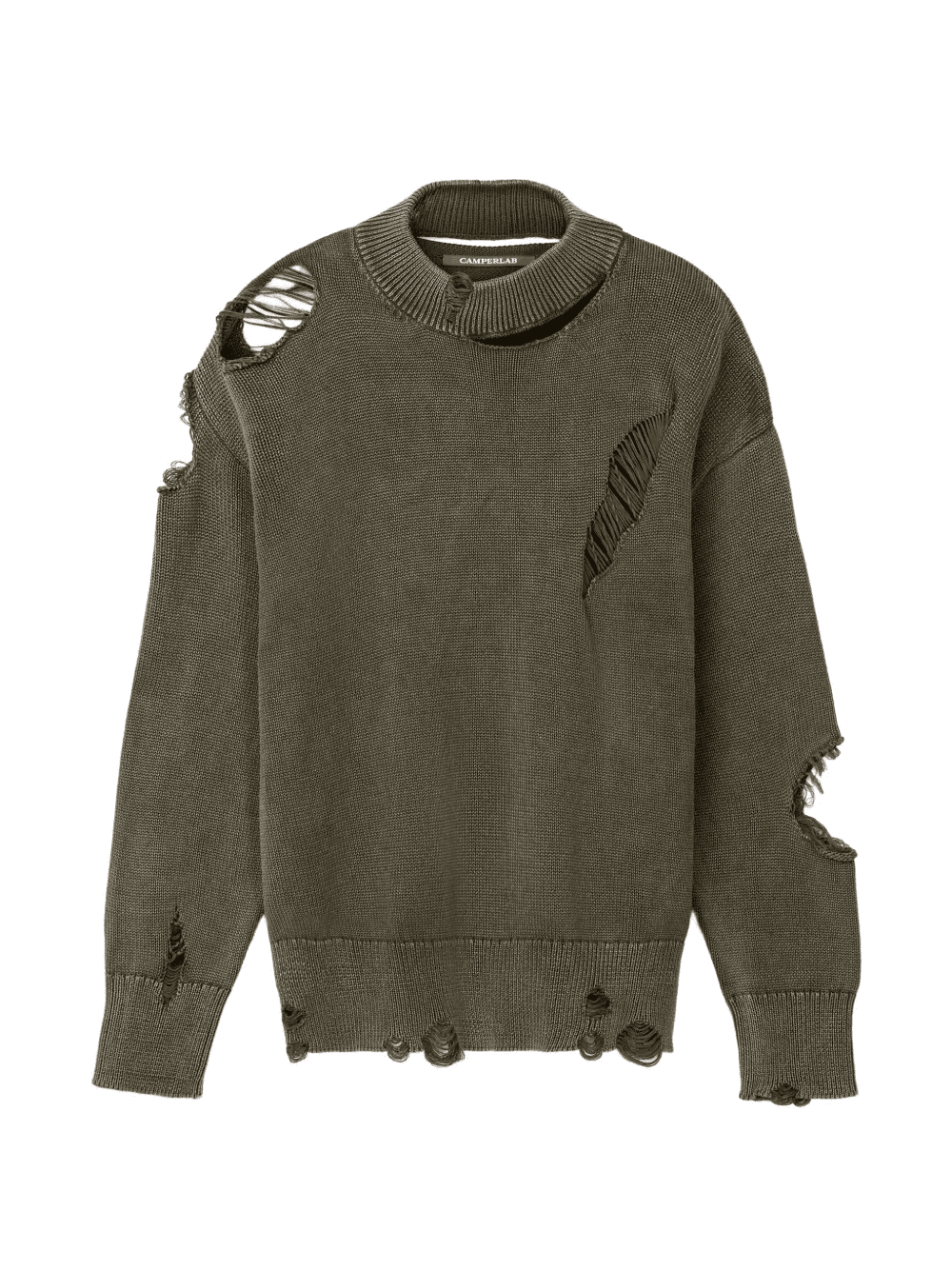 crew-neck cut-out sweater - Image 1