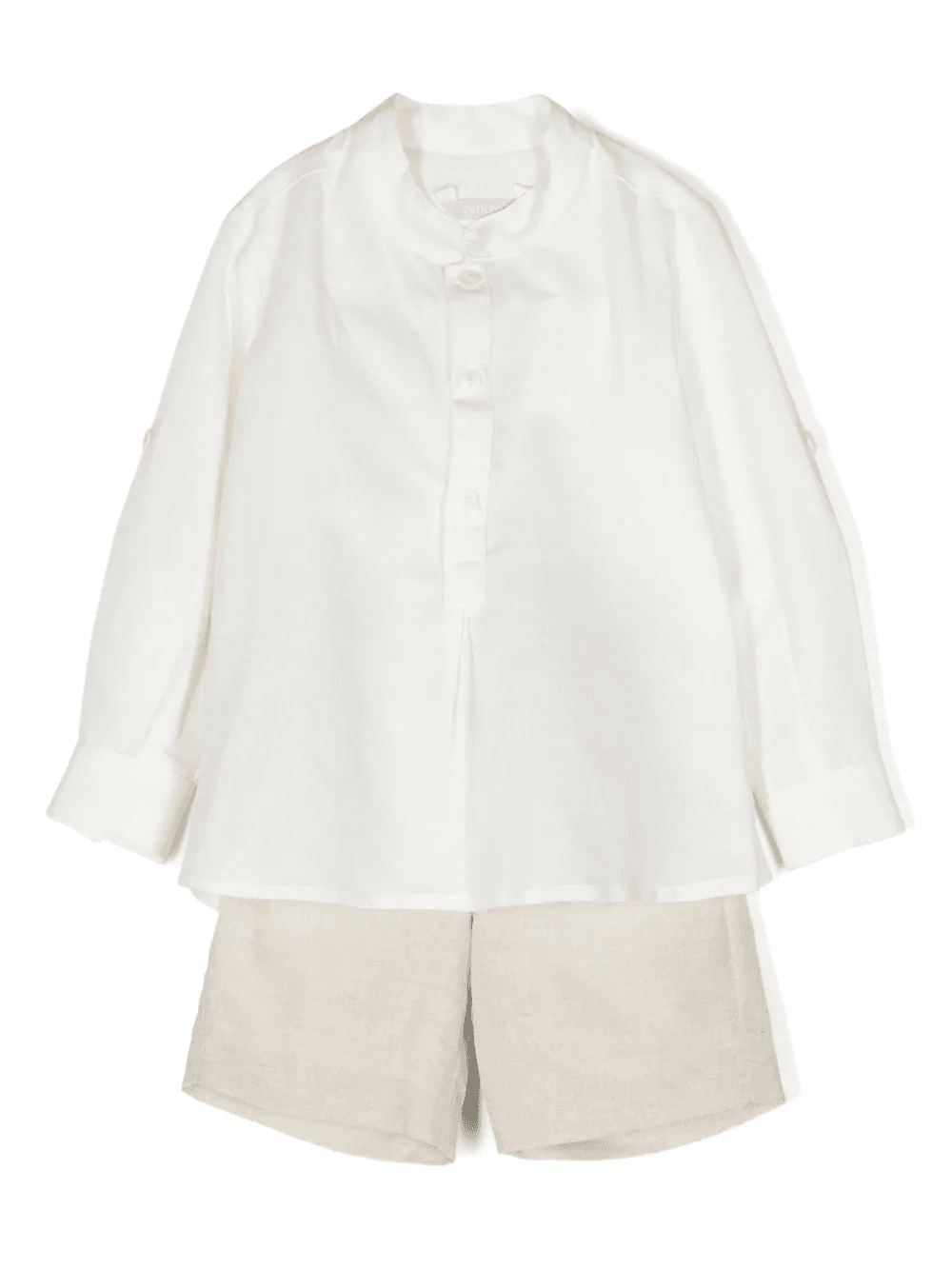 linen blend short set - Image 1