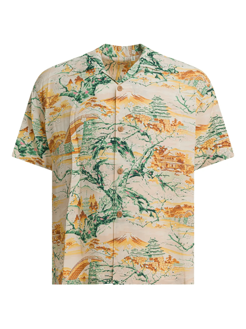 Japanese-print rayon shirt - Image 1