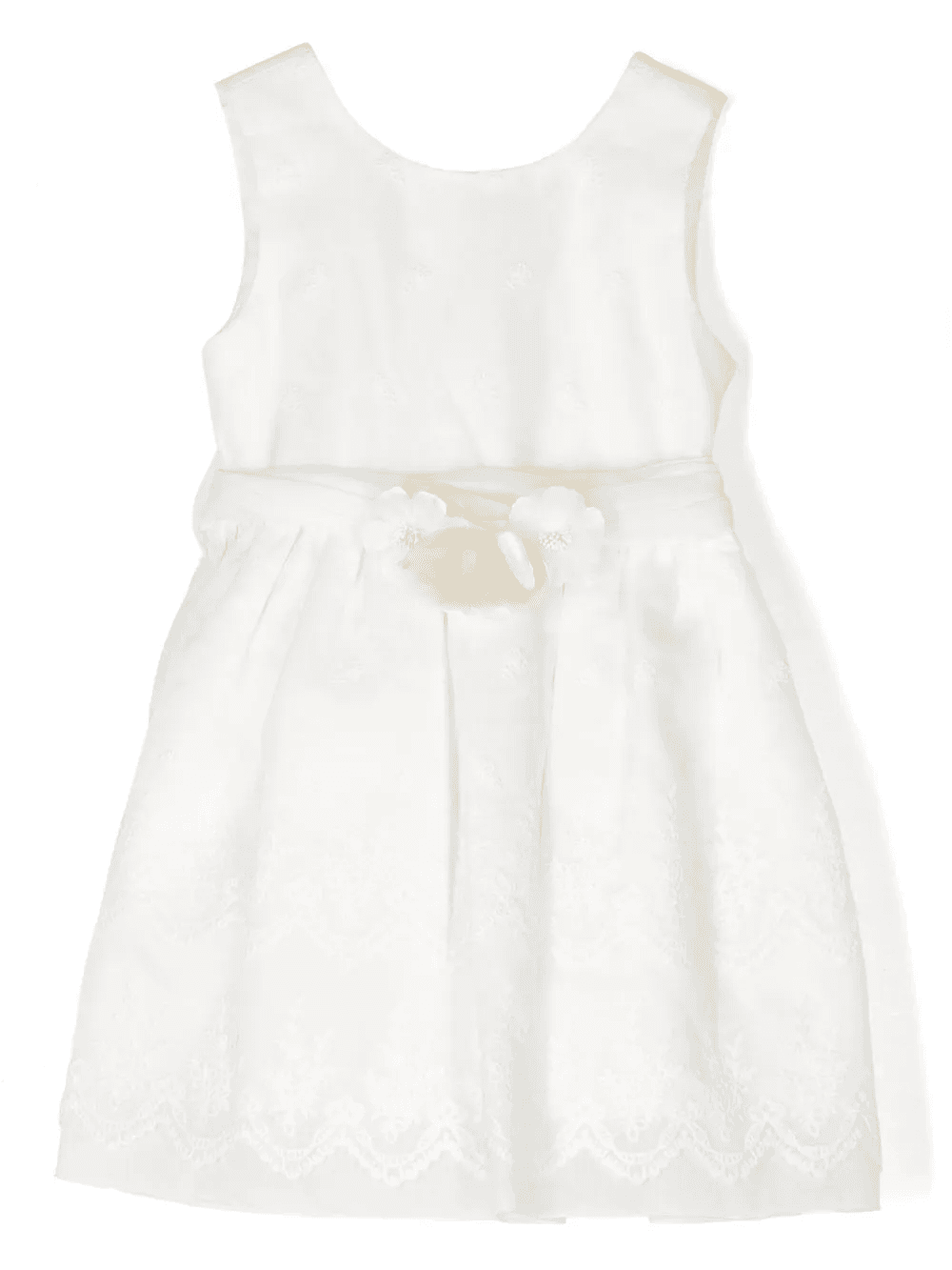 floral-appliqué pleated dress - Image 1