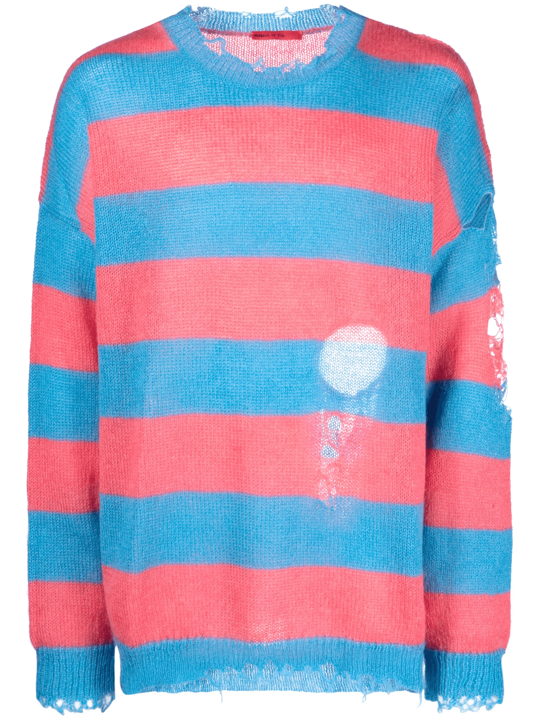 distressed striped jumper - Image 1