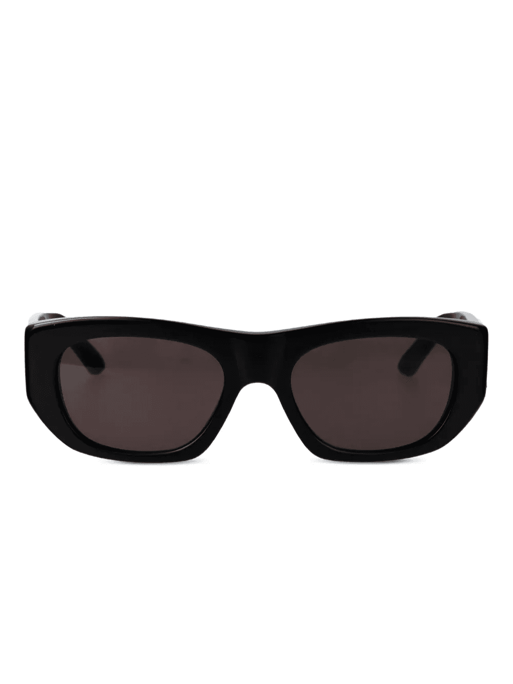 logo-print geometric-frame sunglasses - Image 1
