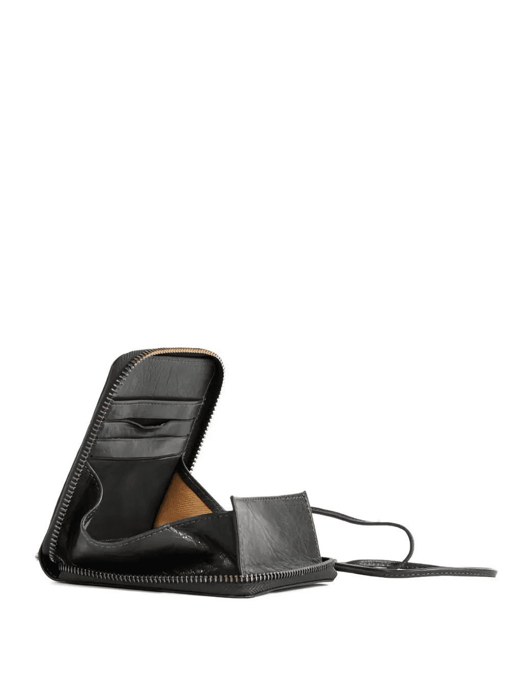 zip-fastening leather wallet - Image 1