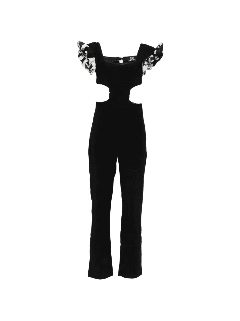 ruffled cutout jumpsuit - Image 1