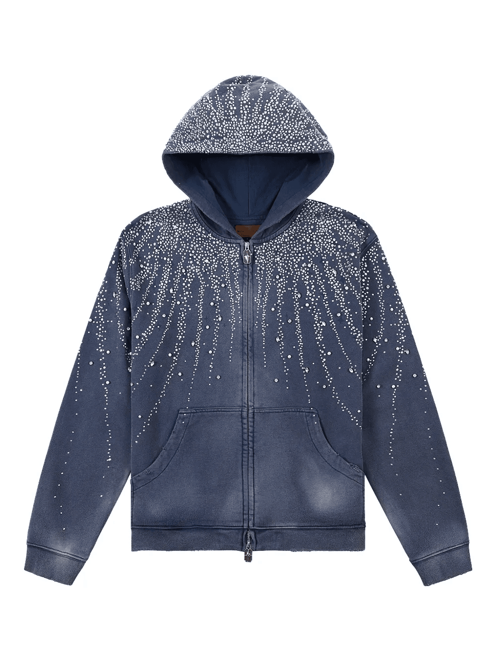 Diamond zip-up hoodie - Image 1
