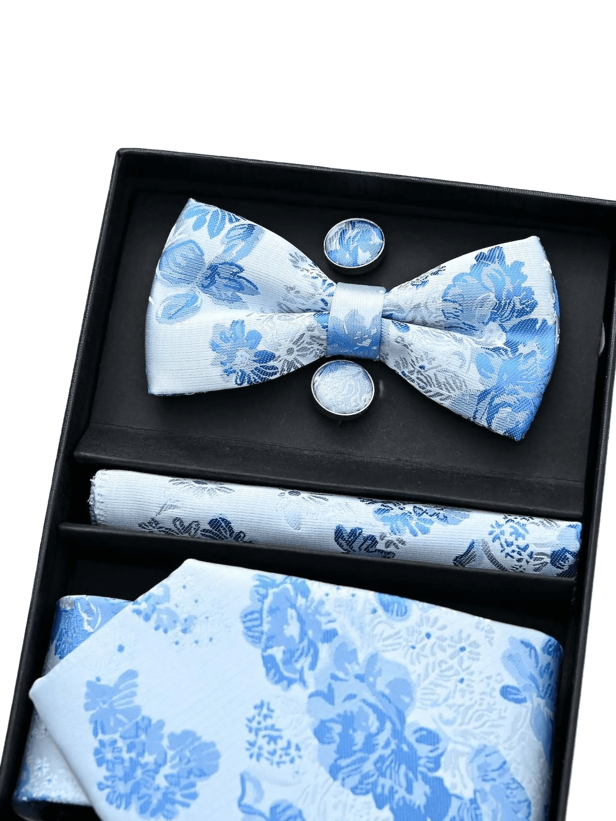 floral-jacquard accessory set - Image 1