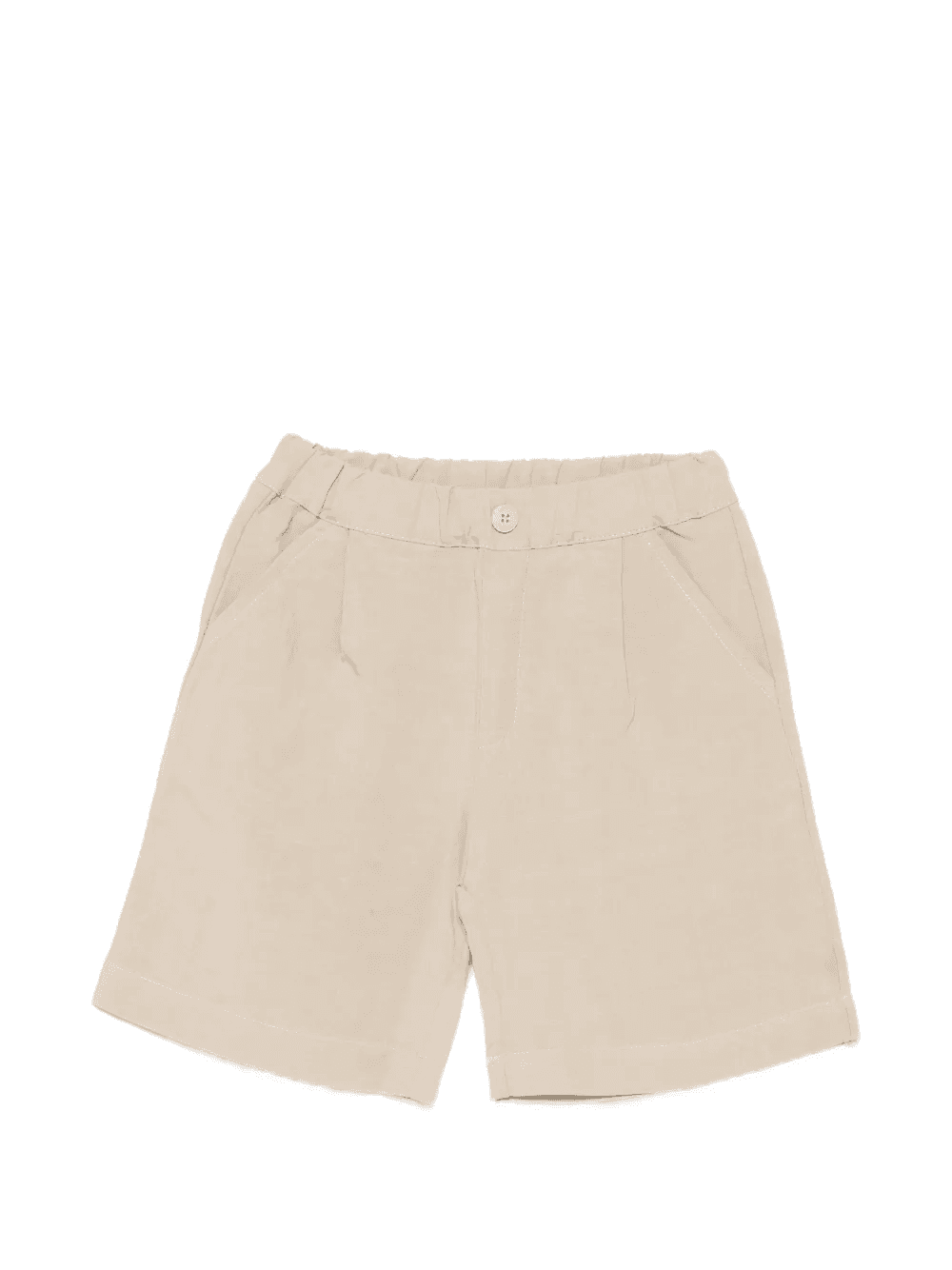 elasticated-waistband pleated shorts - Image 1