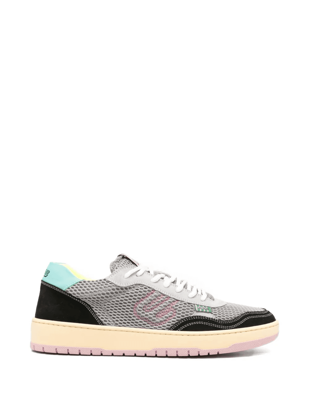 Equal mesh-panelled suede-trim sneakers - Image 1