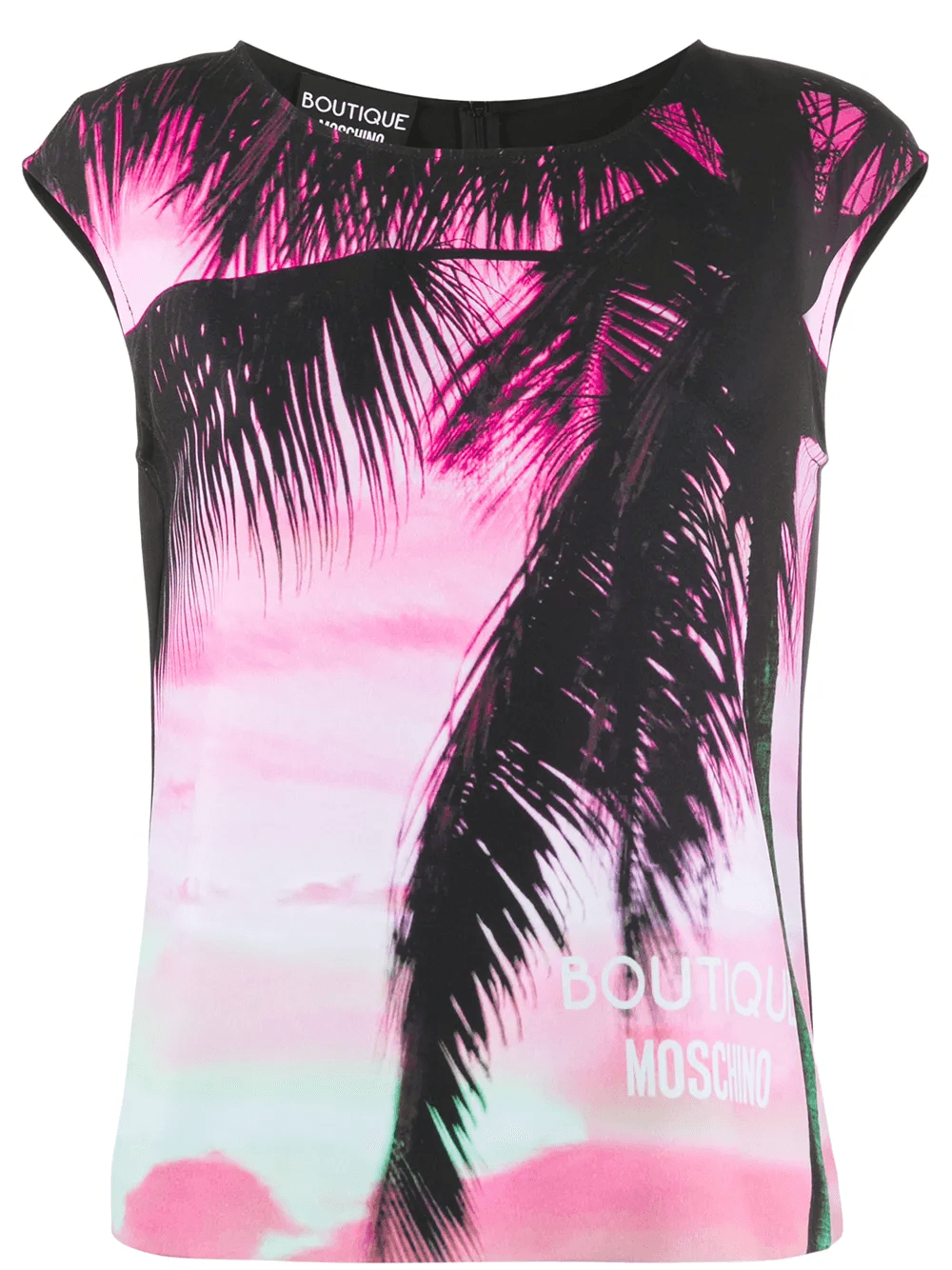 palm tree print top - Image 1