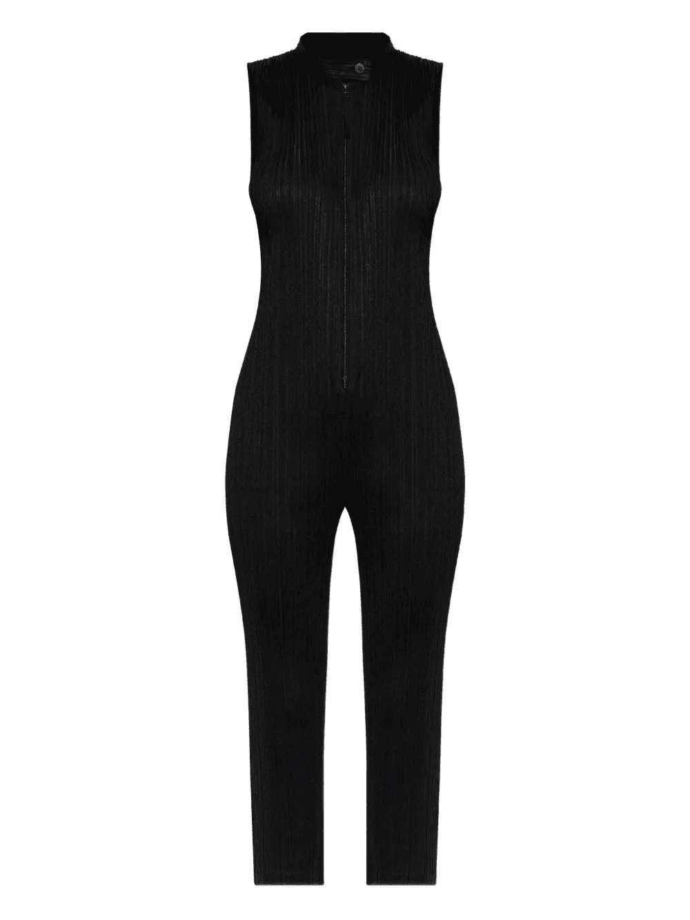 pleated zip jumpsuit - Image 1