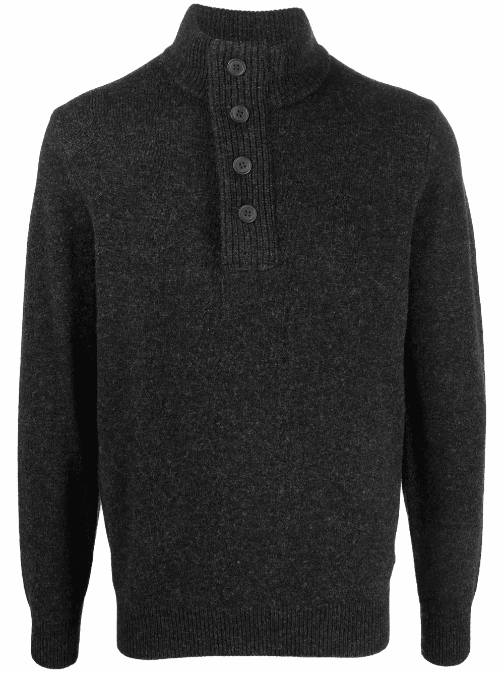button-down pullover wool jumper - Image 1