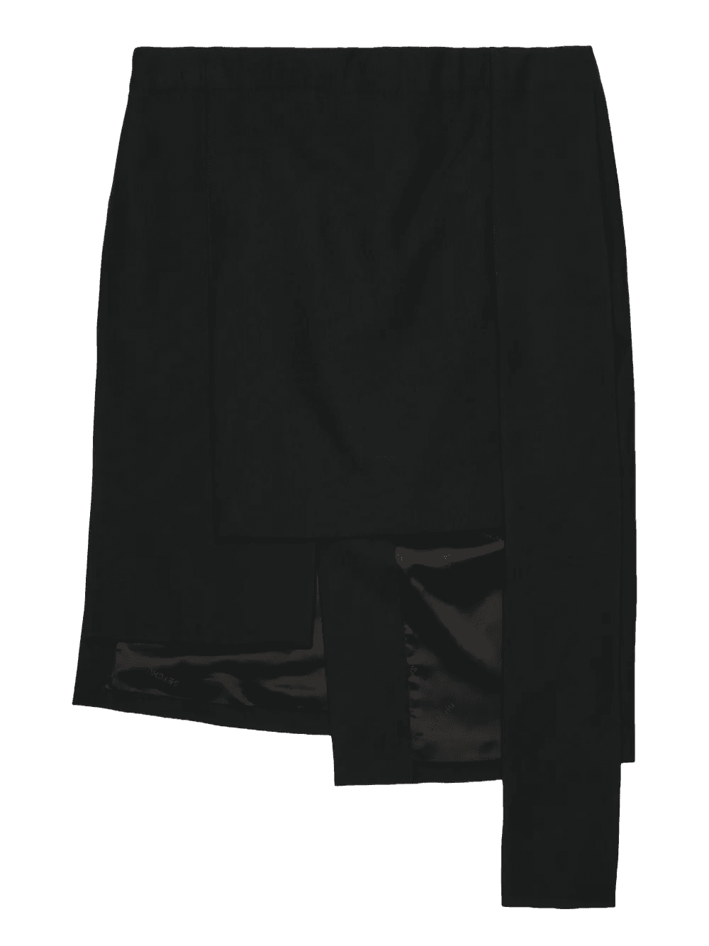 asymmetric panel mini skirt - Image 1