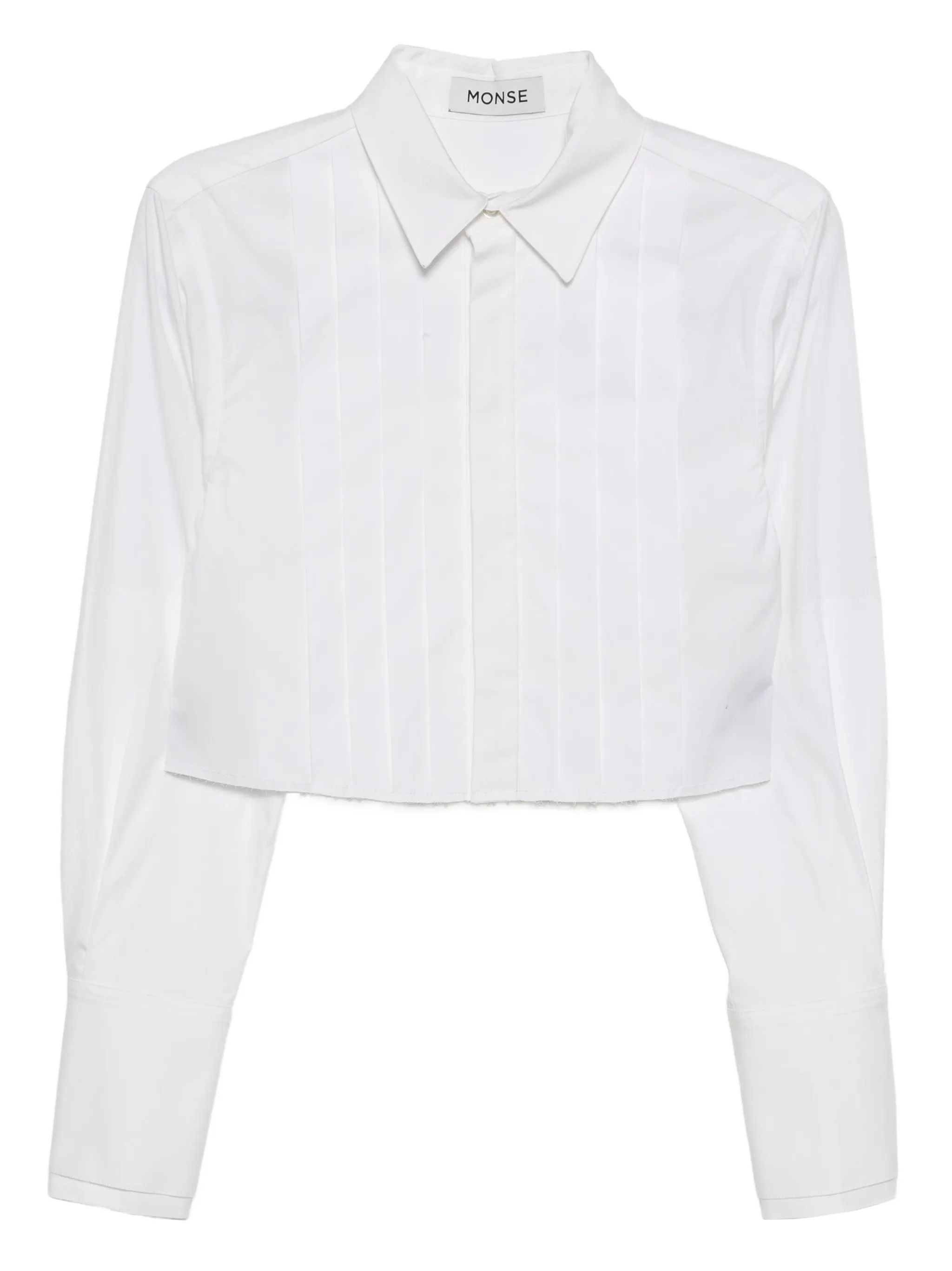 cropped tuxedo shirt - Image 1