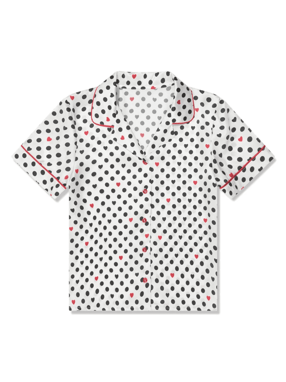 polka-dot print silk pajamas - Image 1