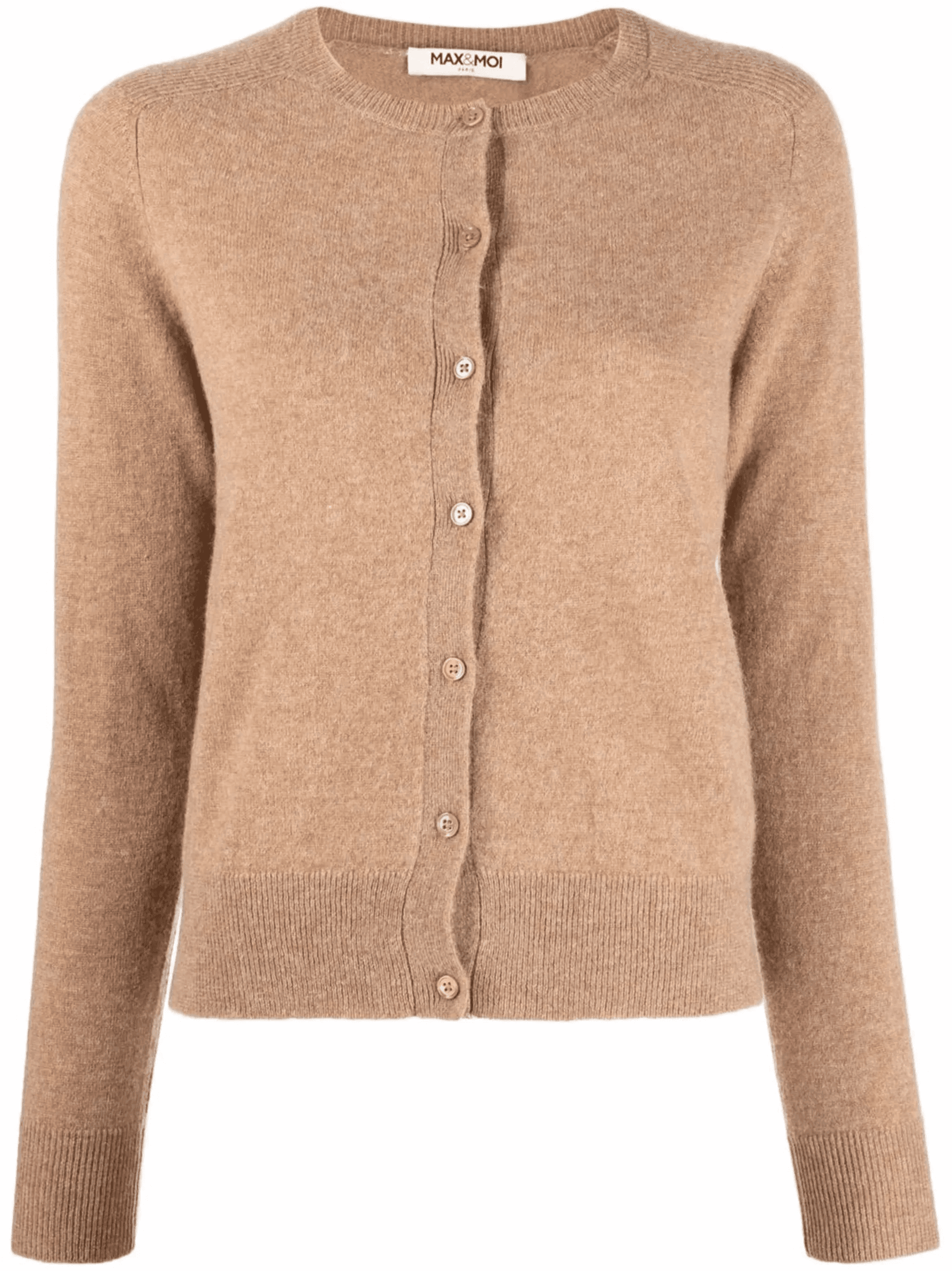 crew-neck cashmere cardigan - Image 1