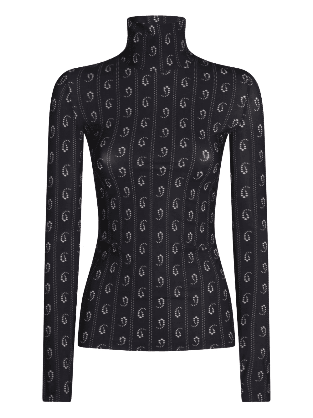geometric-print turtleneck top - Image 1