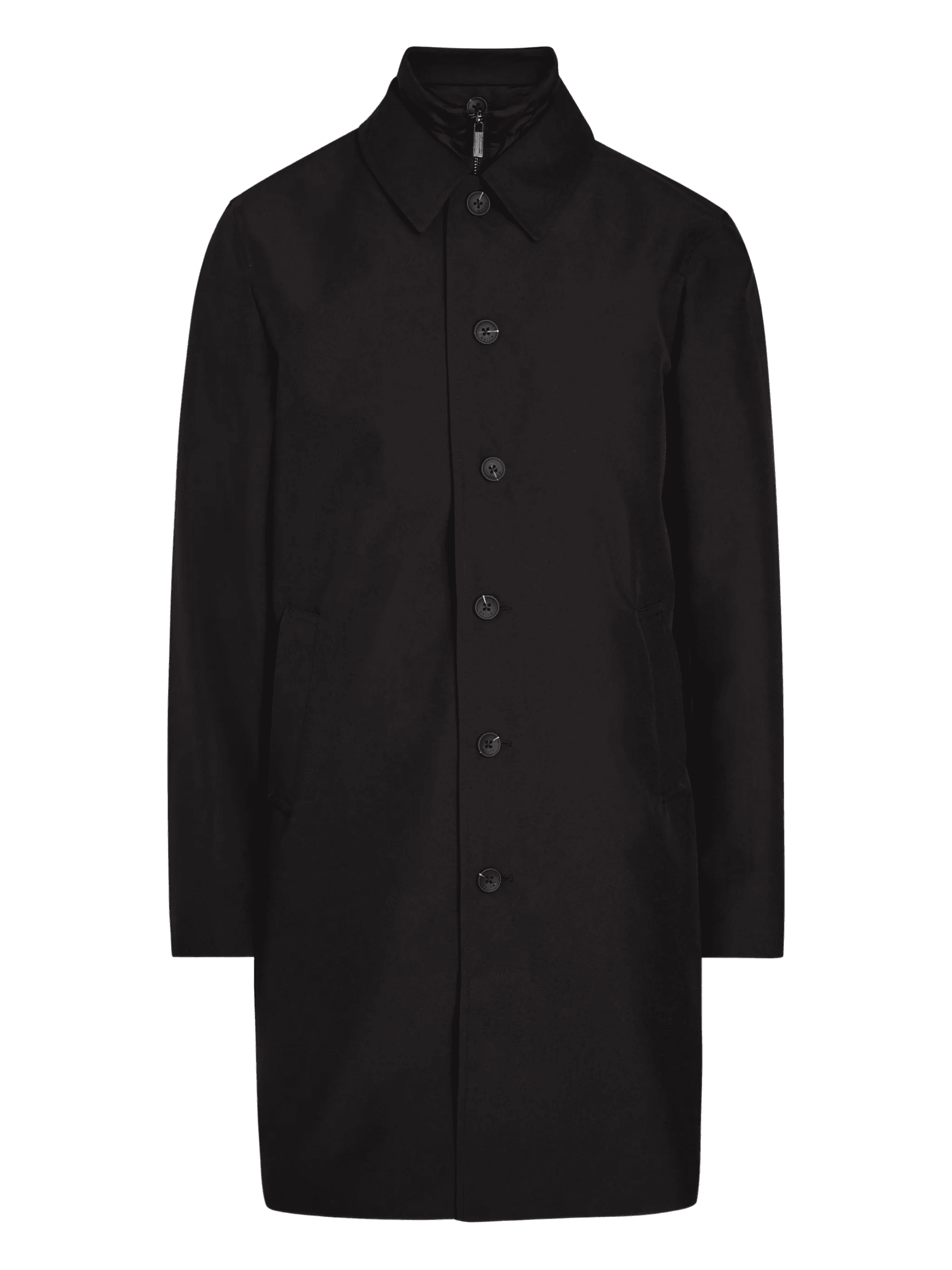 woven button coat - Image 1