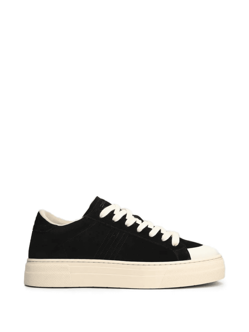 stitching-detail perforated-side sneakers - Image 1