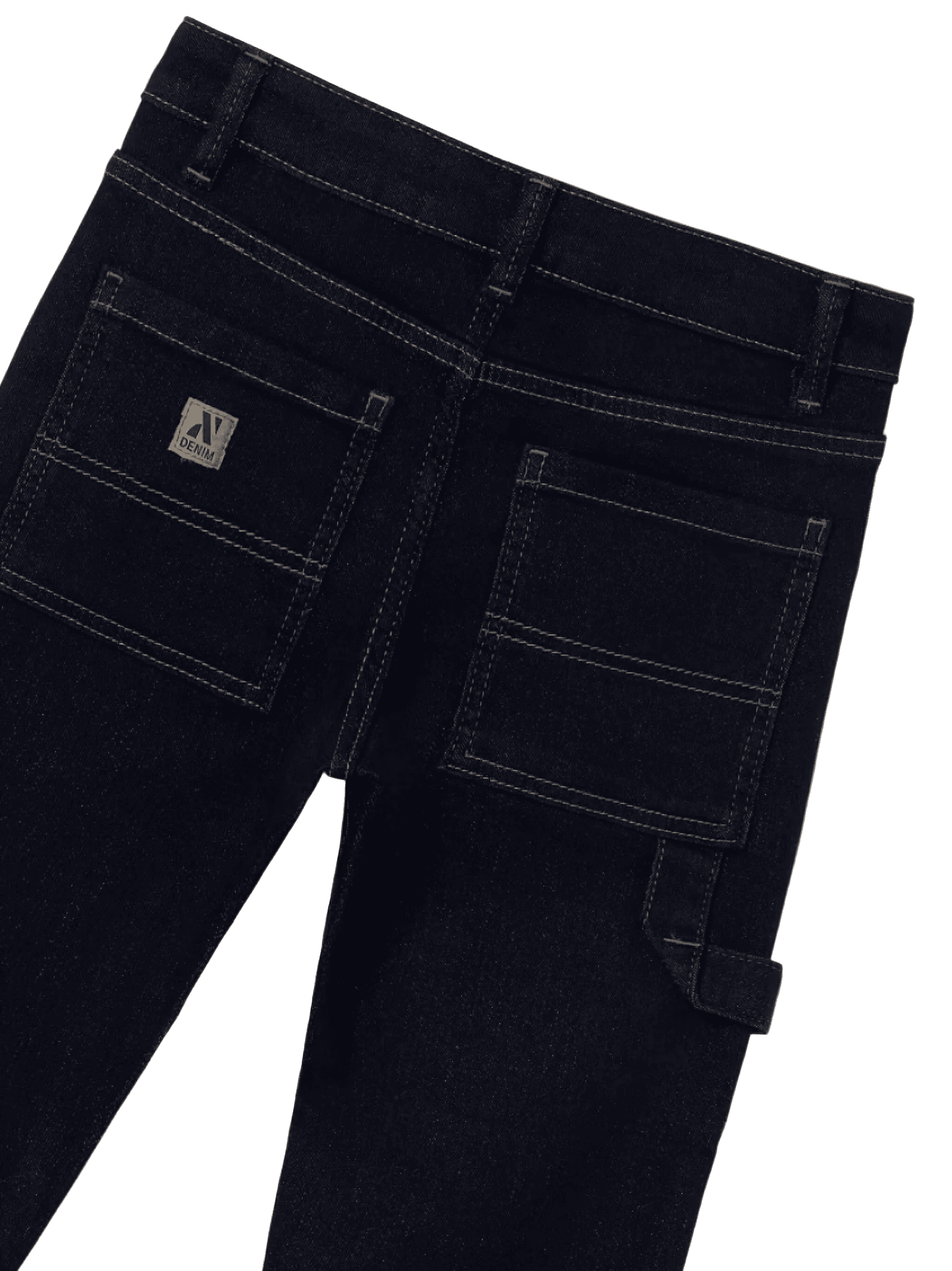 stitched straight jeans - Image 1