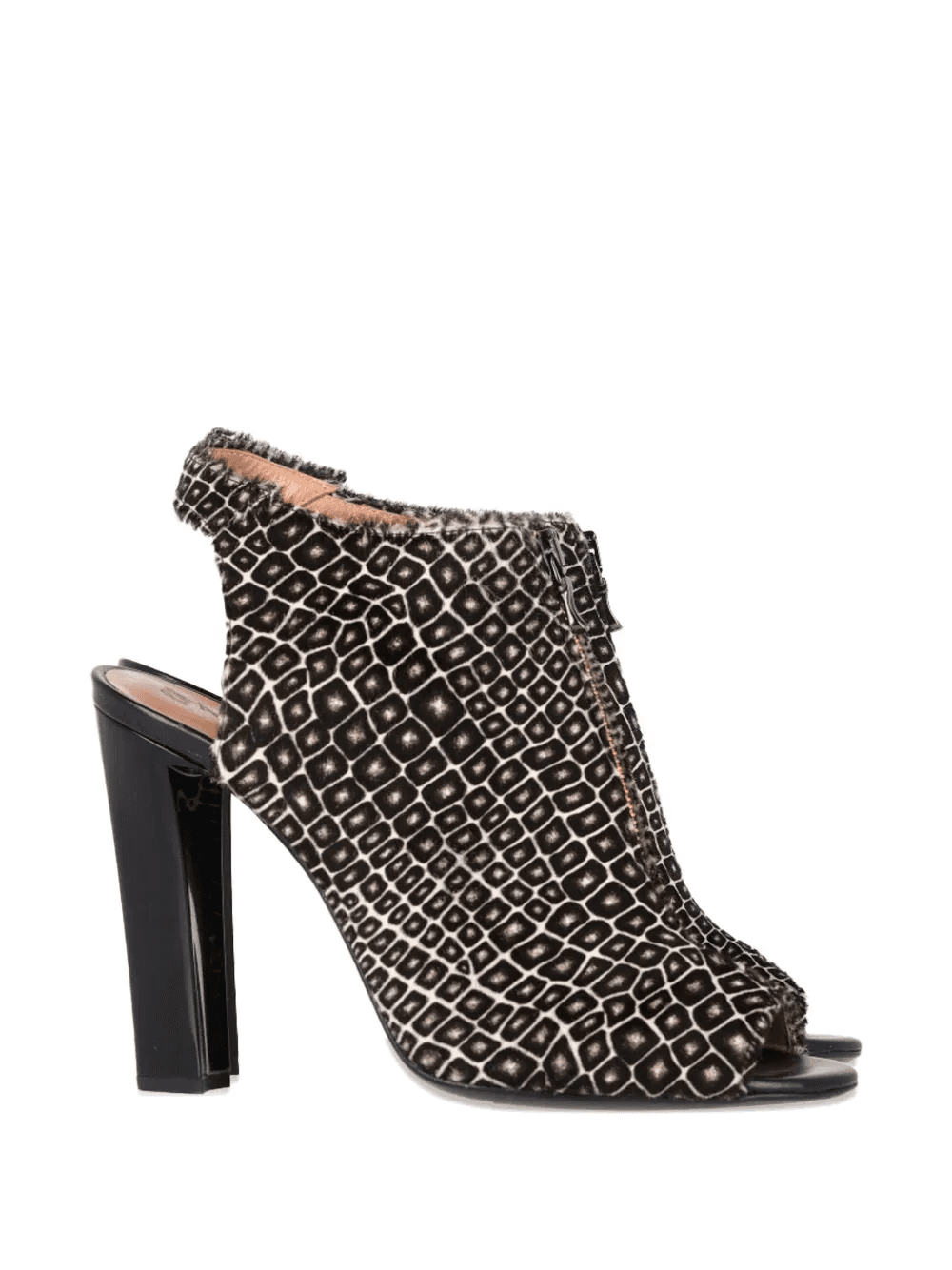 printed zip-fastening pumps - Image 1