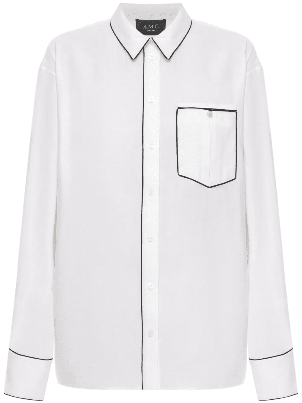 piped-trim shirt - Image 1