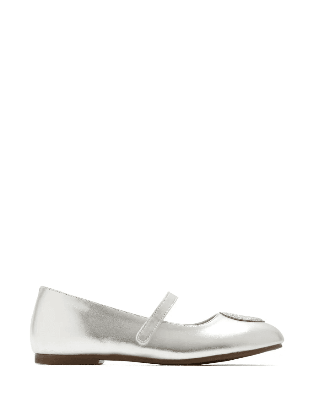 moon-appliqué ballet flats - Image 1