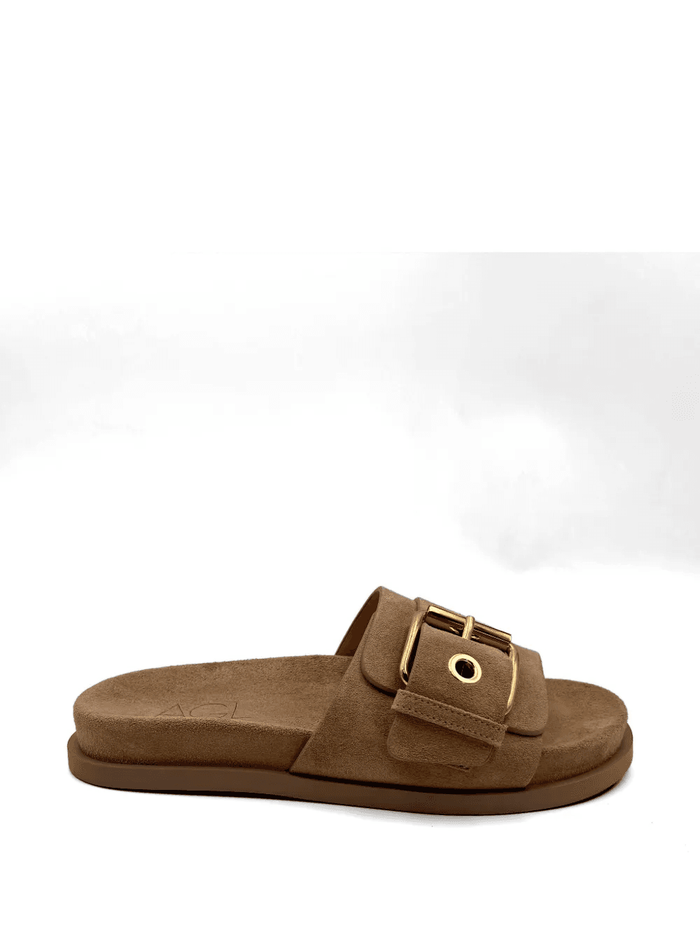 Cristina buckle-fastening suede slides - Image 1