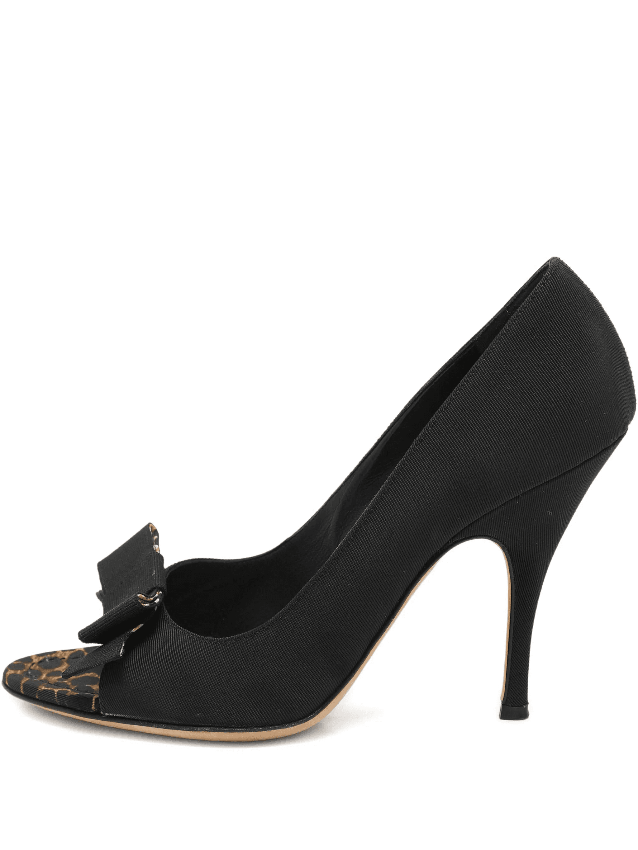 105mm bow-detail peep-toe pumps - Image 1