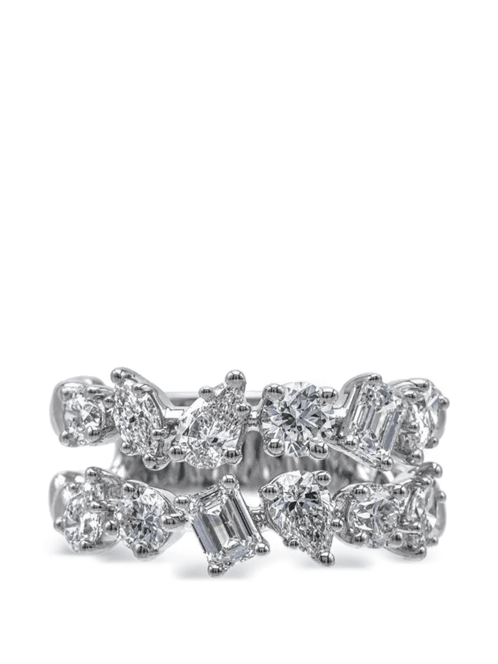 diamond two-row ring - Image 1