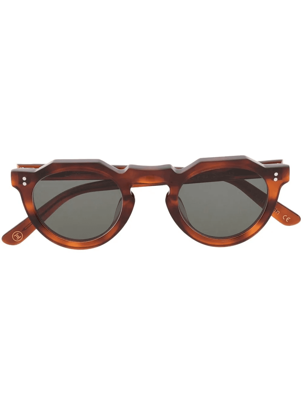 round-frame tinted sunglasses - Image 1