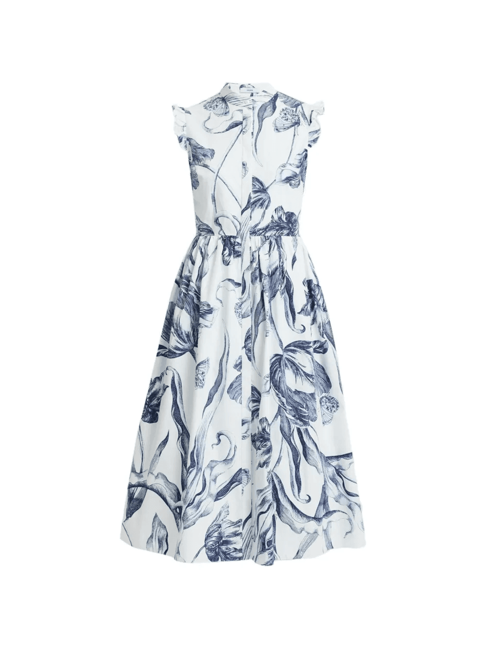 ruffled floral midi dress - Image 1