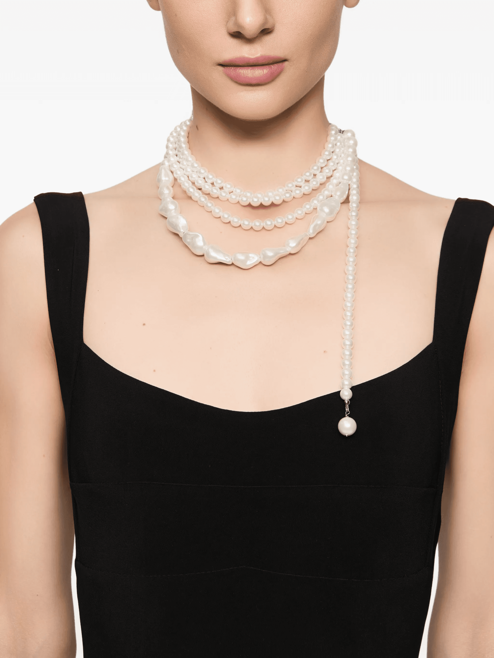 pearl multi-strand necklace - Image 1