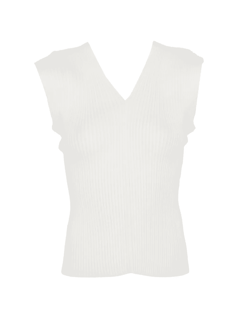 V-neck ribbed top - Image 1