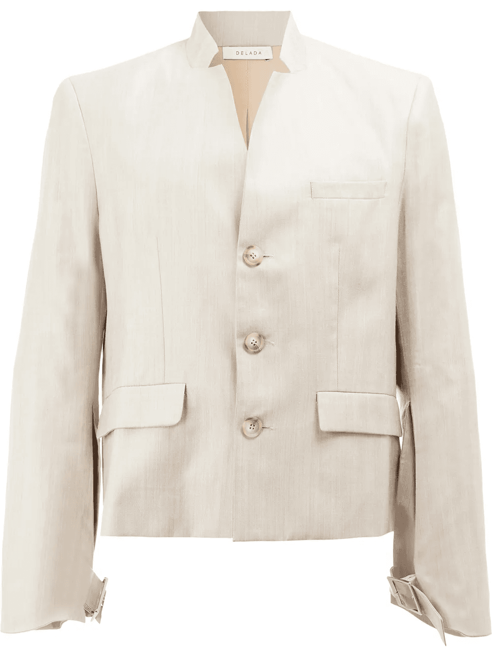 cropped V-neck blazer - Image 1