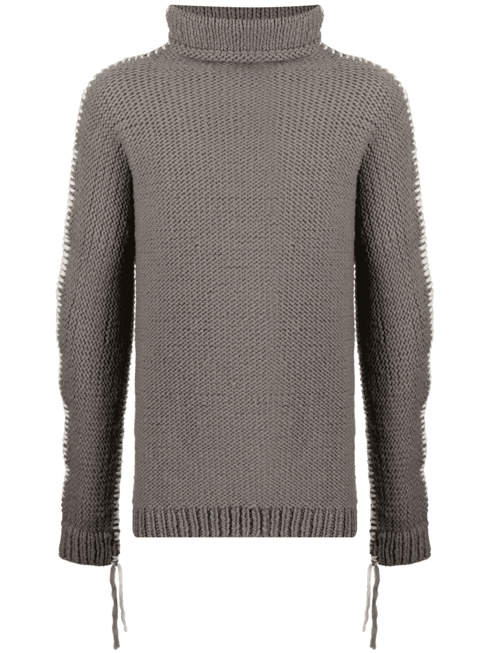 whipstitch-detail merino jumper - Image 1