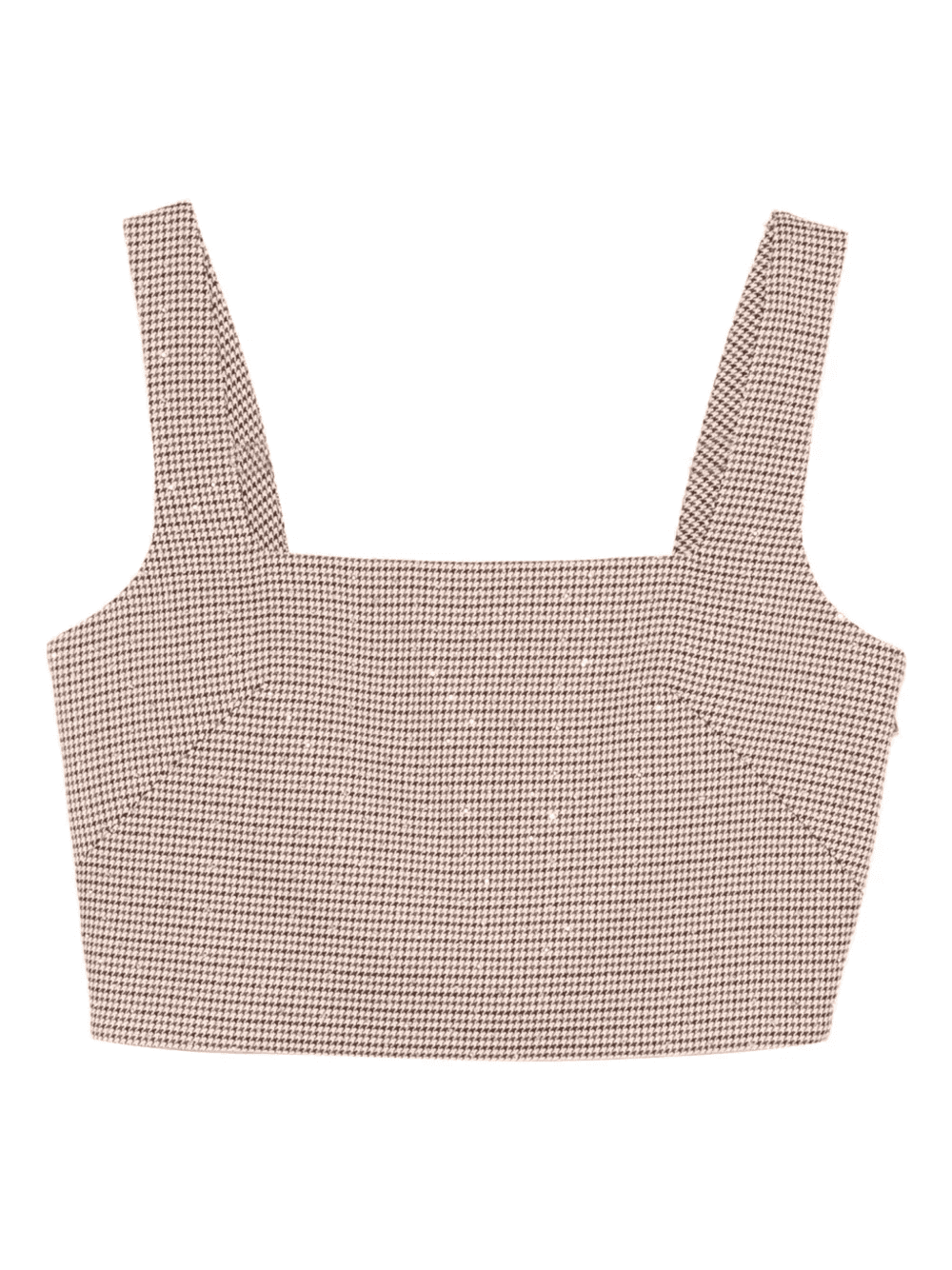 check square-neck top - Image 1