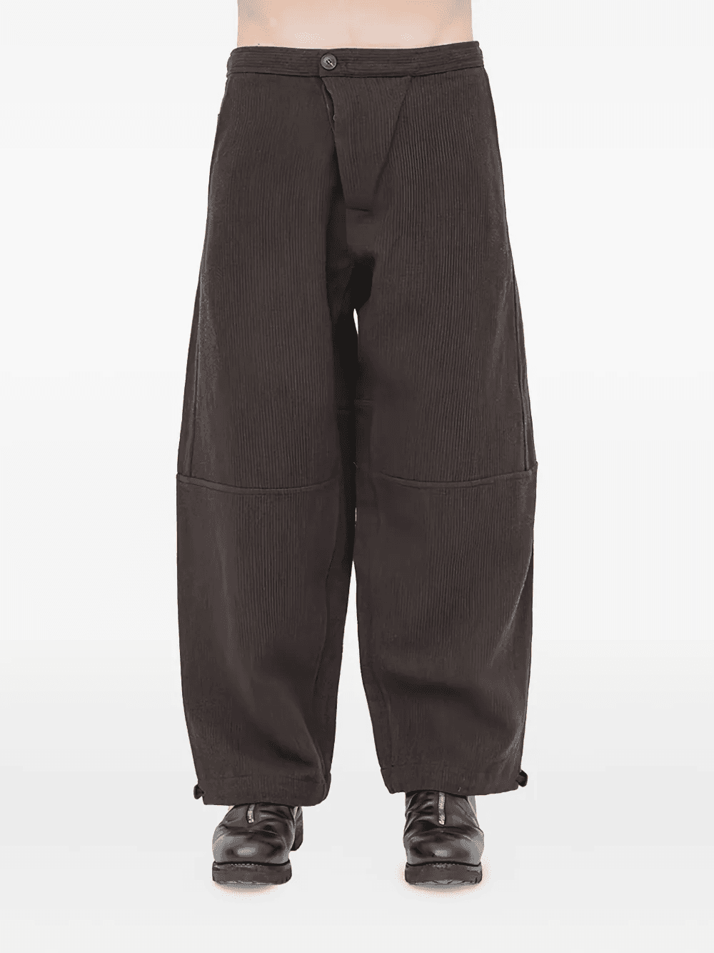 corduroy elasticated trousers - Image 1
