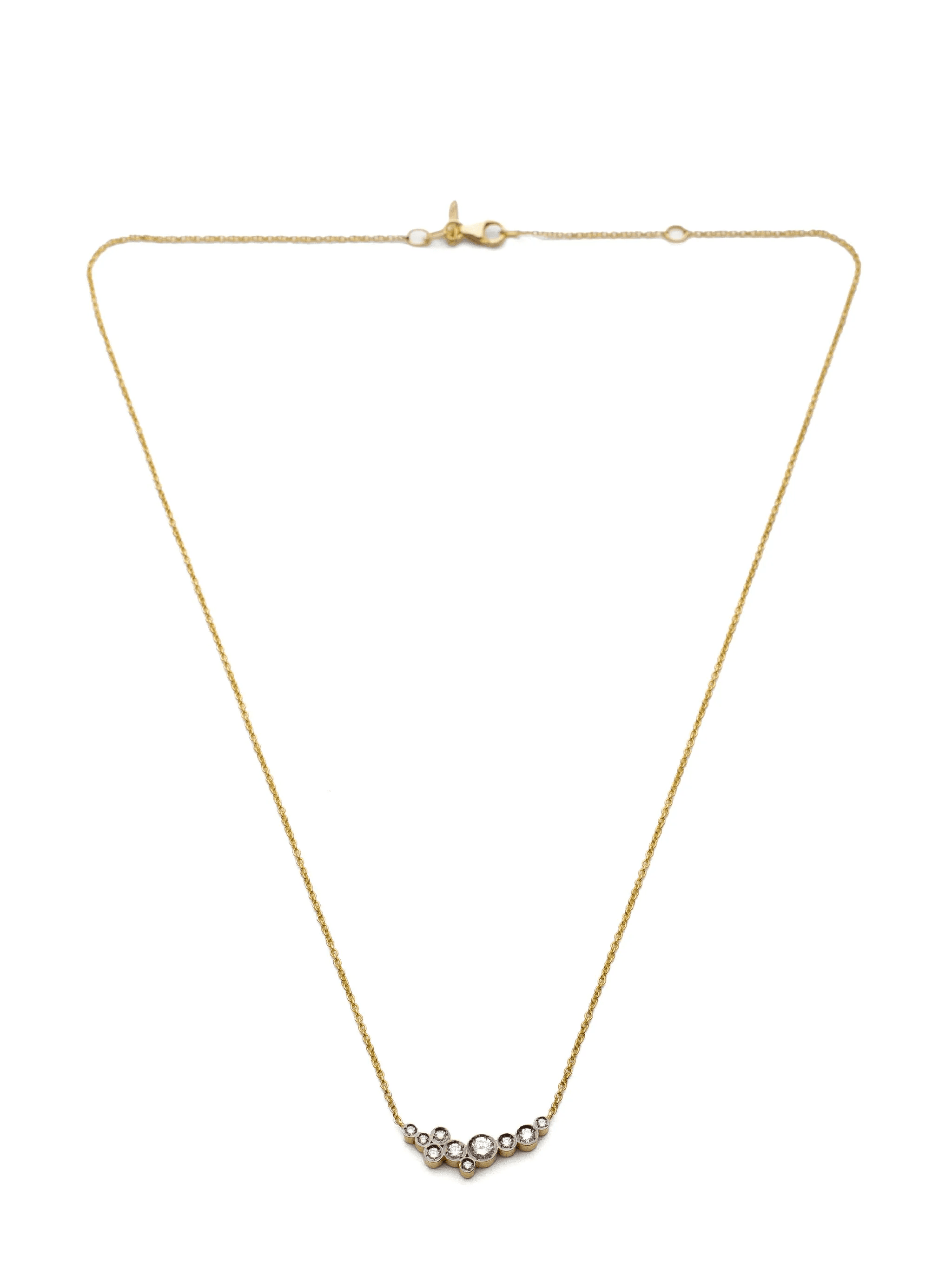 18kt yellow gold Celeste diamond necklace - Image 1