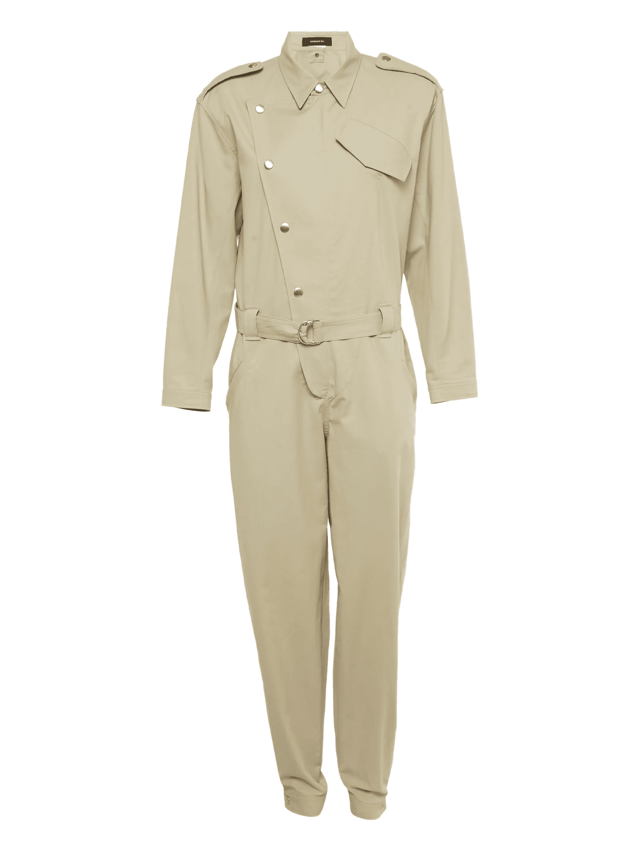 belted-waist jumpsuit - Image 1