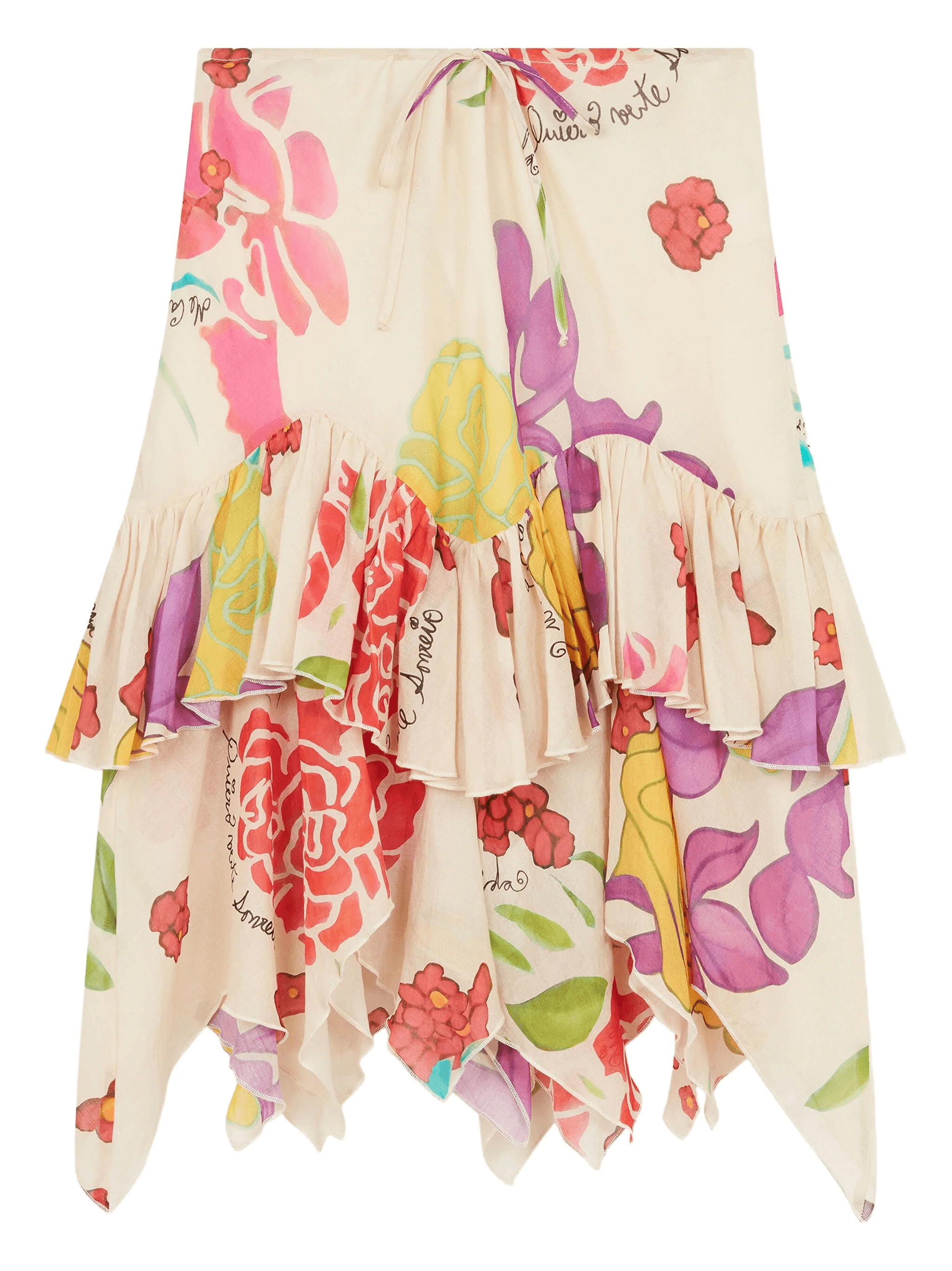 floral-print midi skirt - Image 1