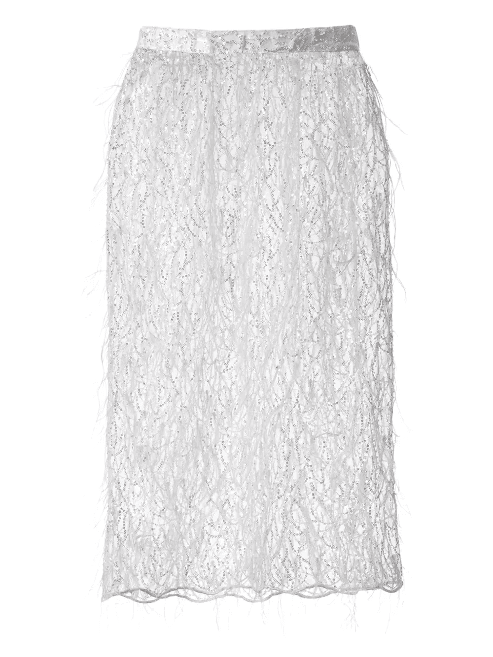 sequin-embellishment midi skirt - Image 1