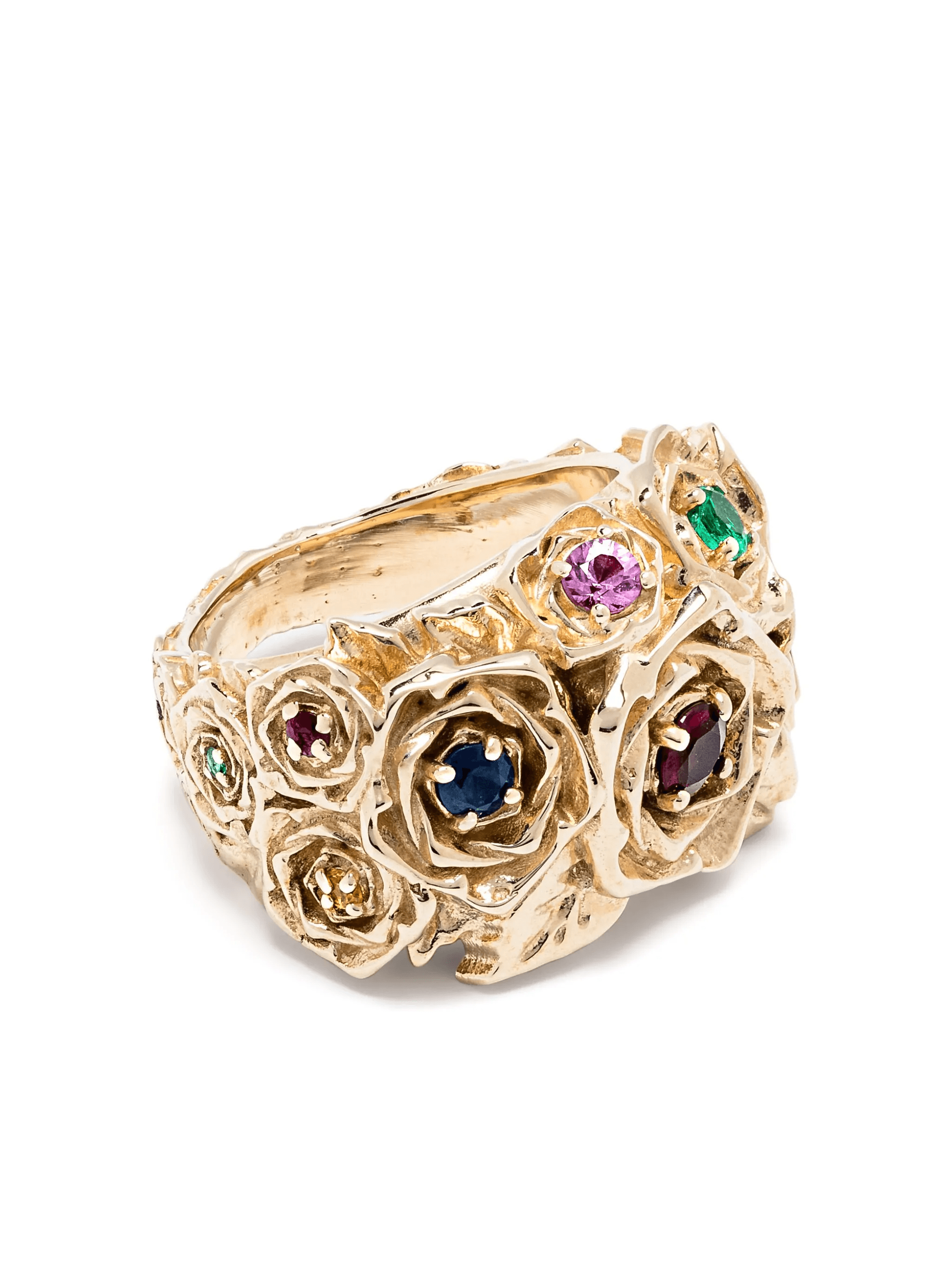 14kt yellow gold Rose ring - Image 1