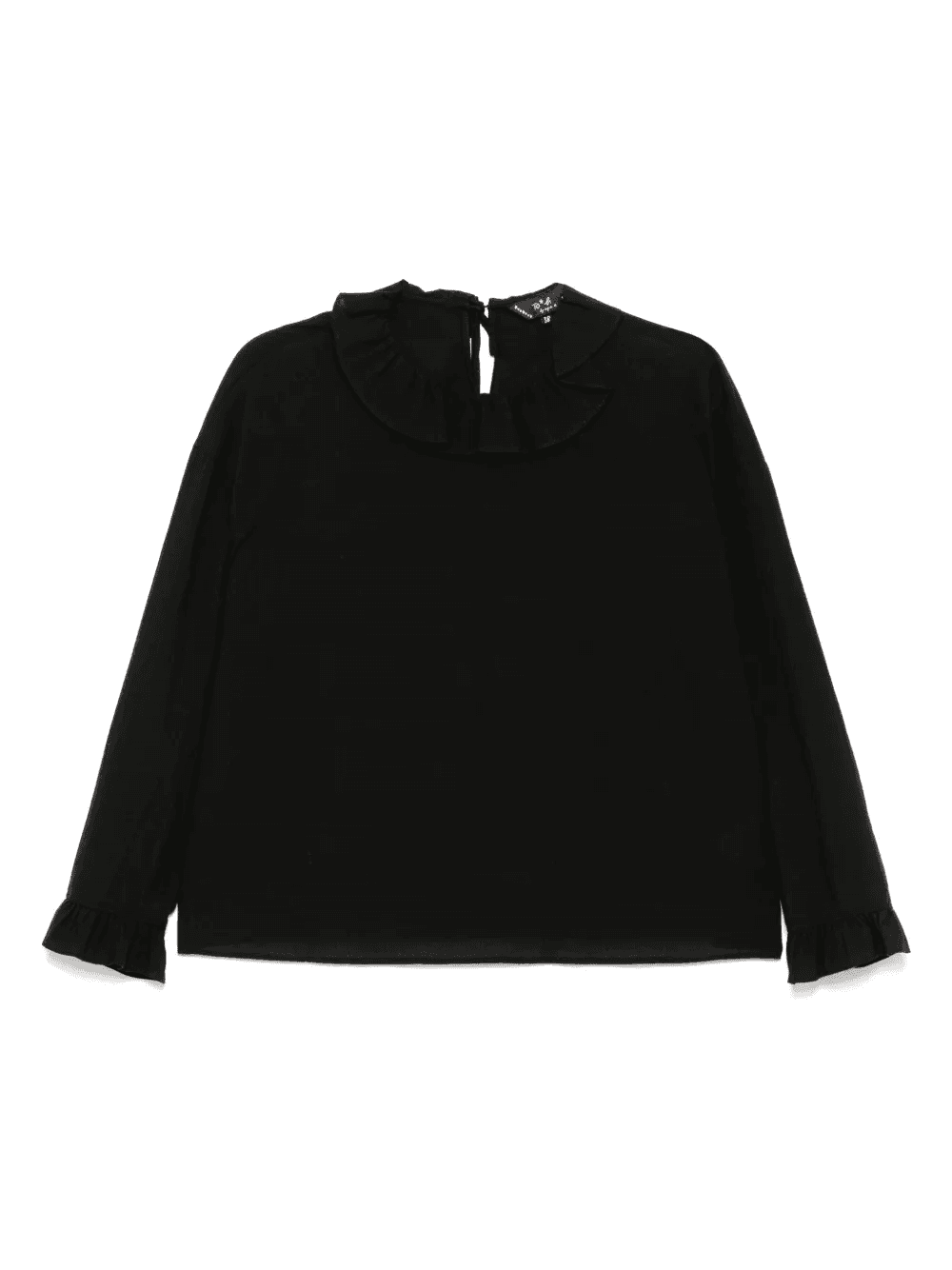 clown-like ruffle neckline blouse - Image 1
