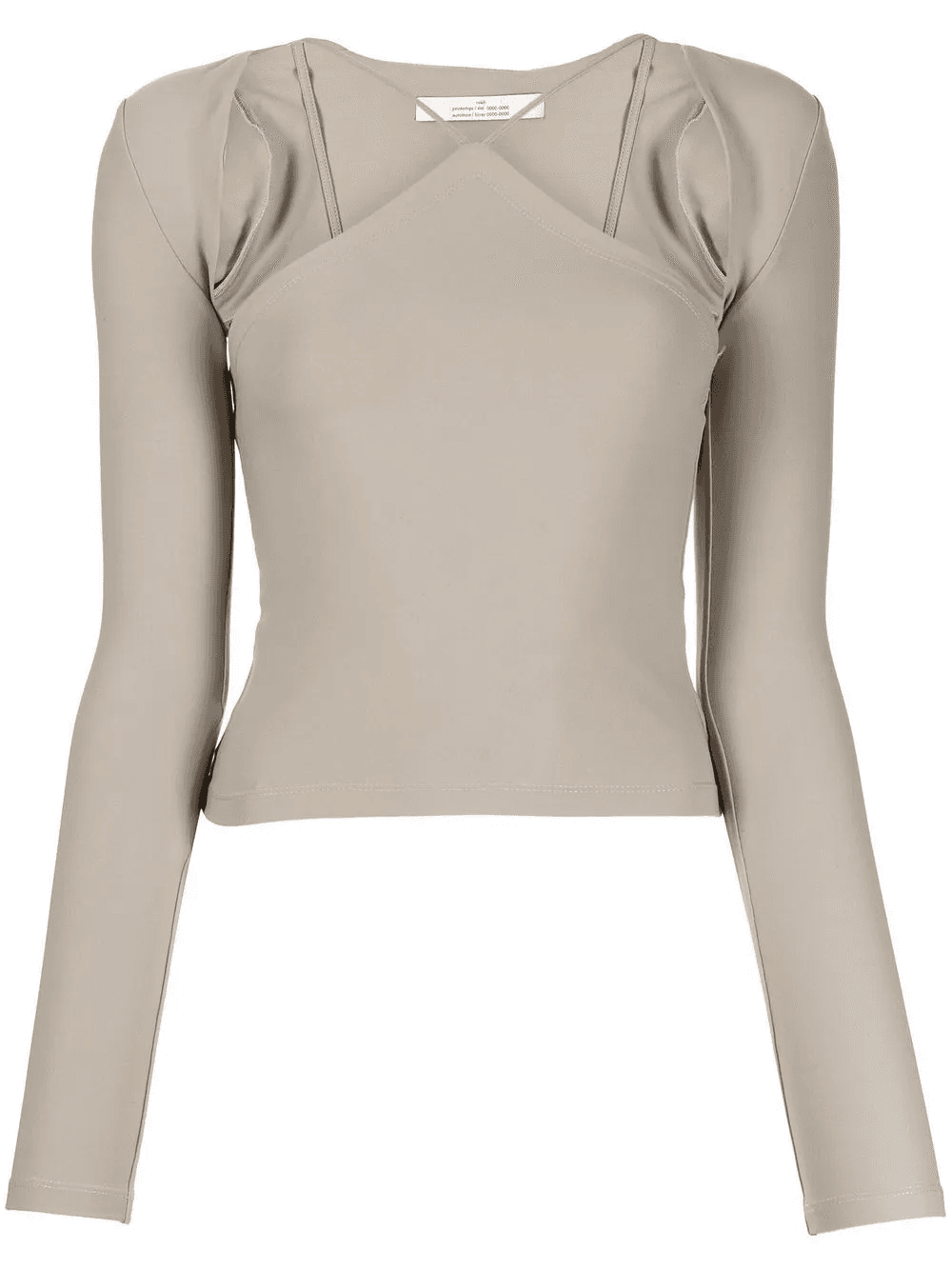 cut-out detail long-sleeve T-shirt - Image 1