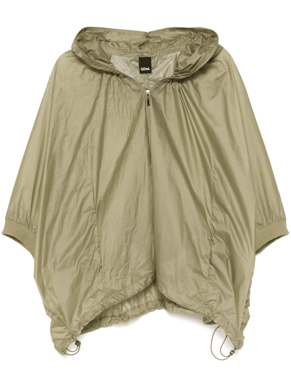 hooded zipped cape - Image 1
