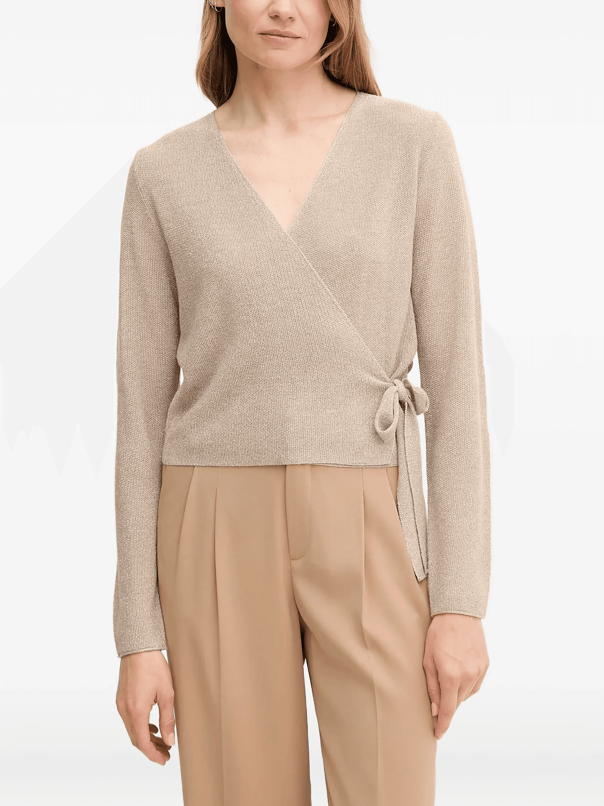 V-neck tie knitwear - Image 1