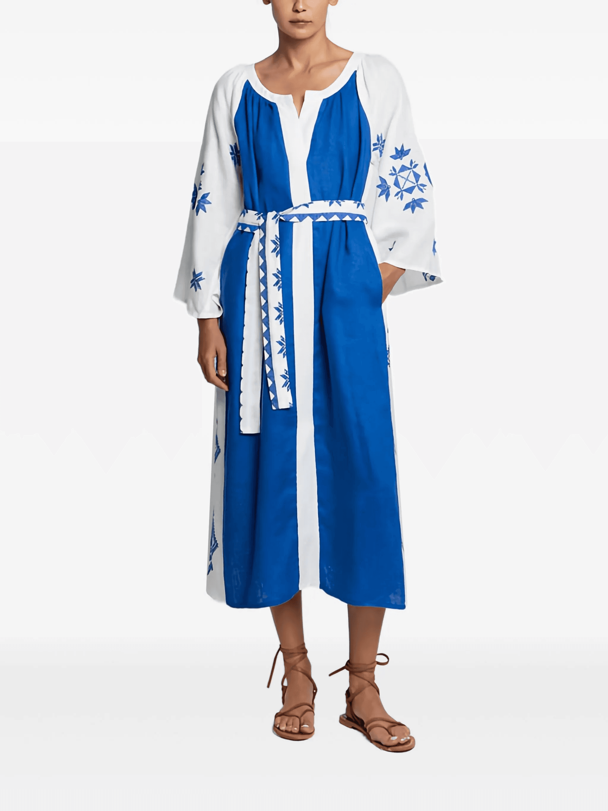 Lefkada belted midi dress - Image 1