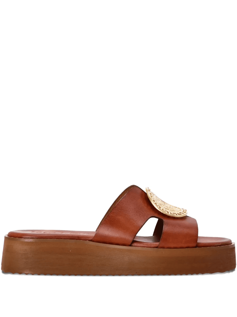 leather platform sandals - Image 1
