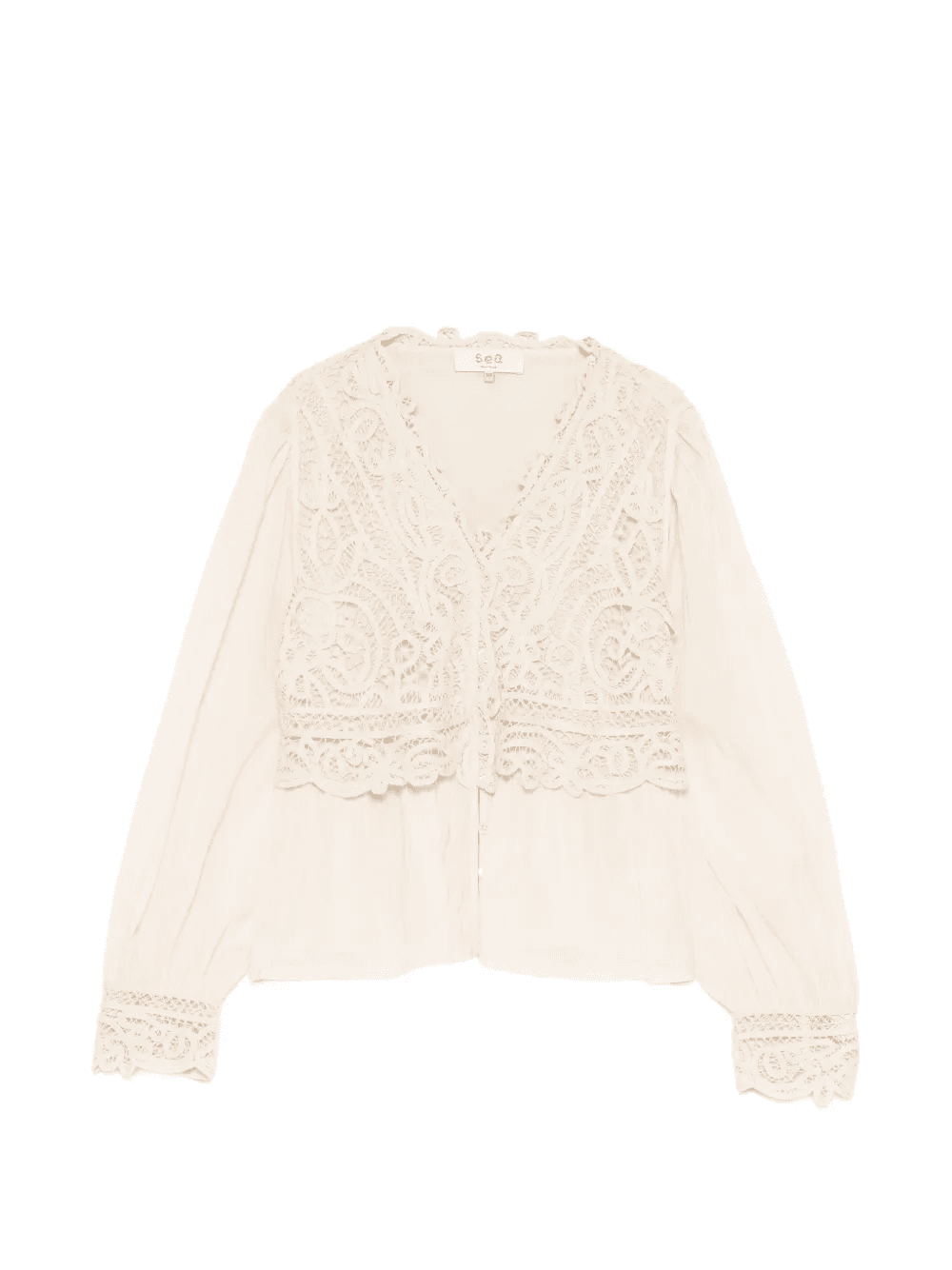 Adelina Battenberg lace blouse - Image 1
